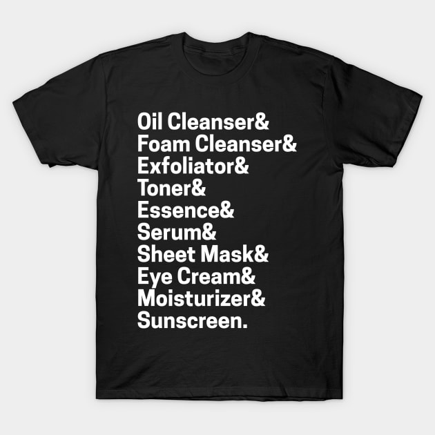 10 Step Korean Skincare T-Shirt by Red